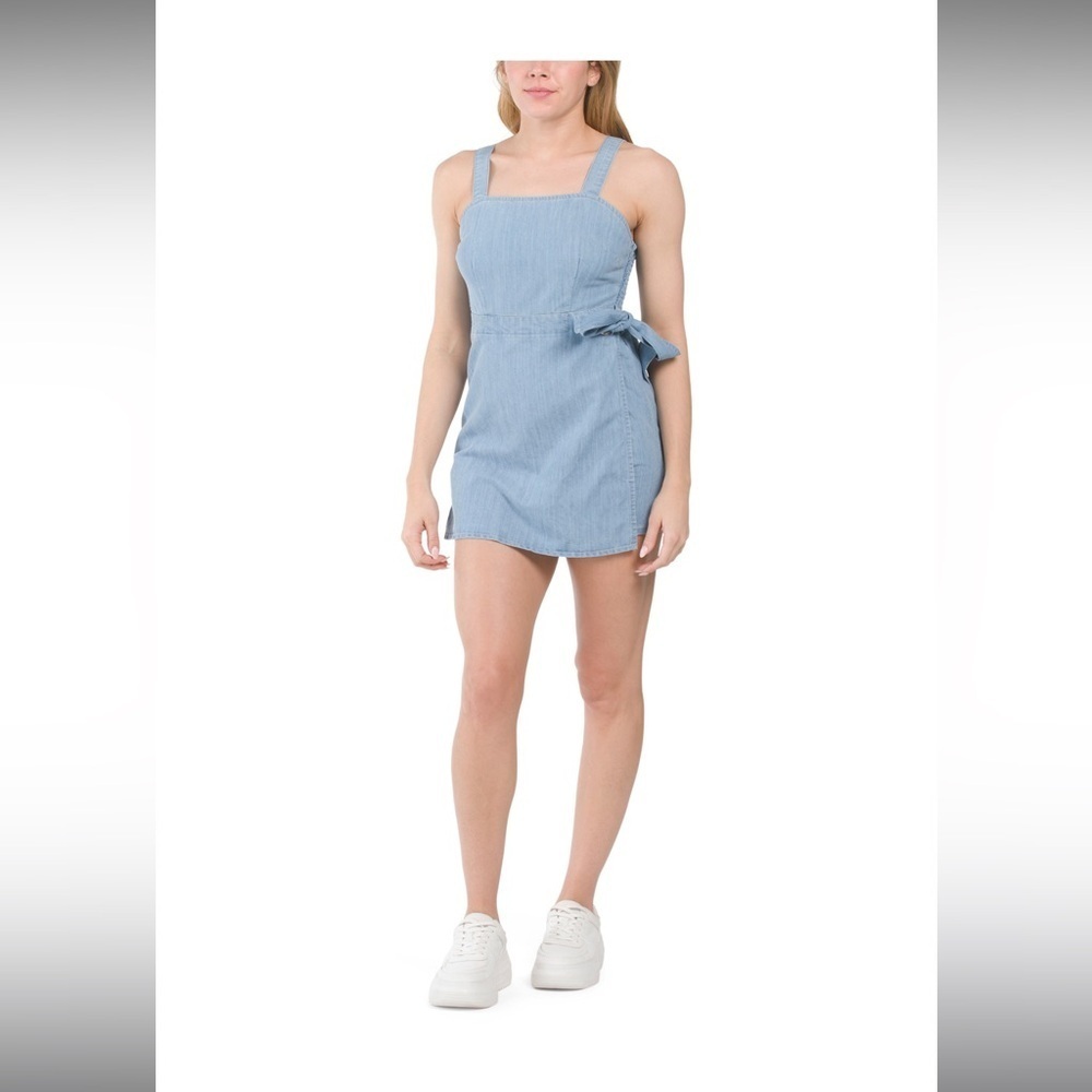 LONE STAR Denim Wrap Skort Romper size M